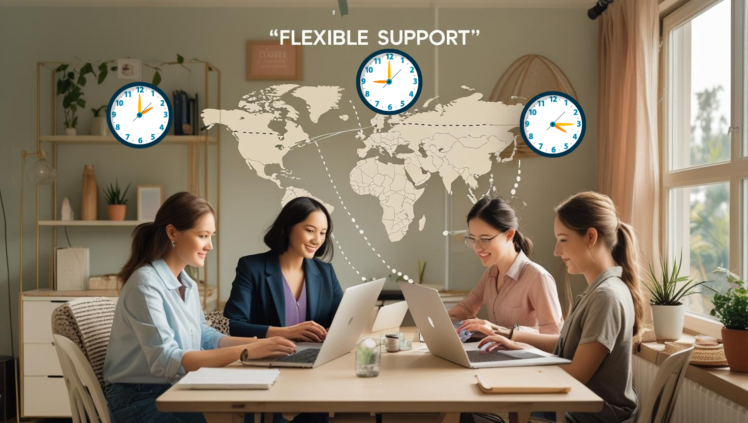 A visual representation of cost-effective virtual assistant solutions for businesses.