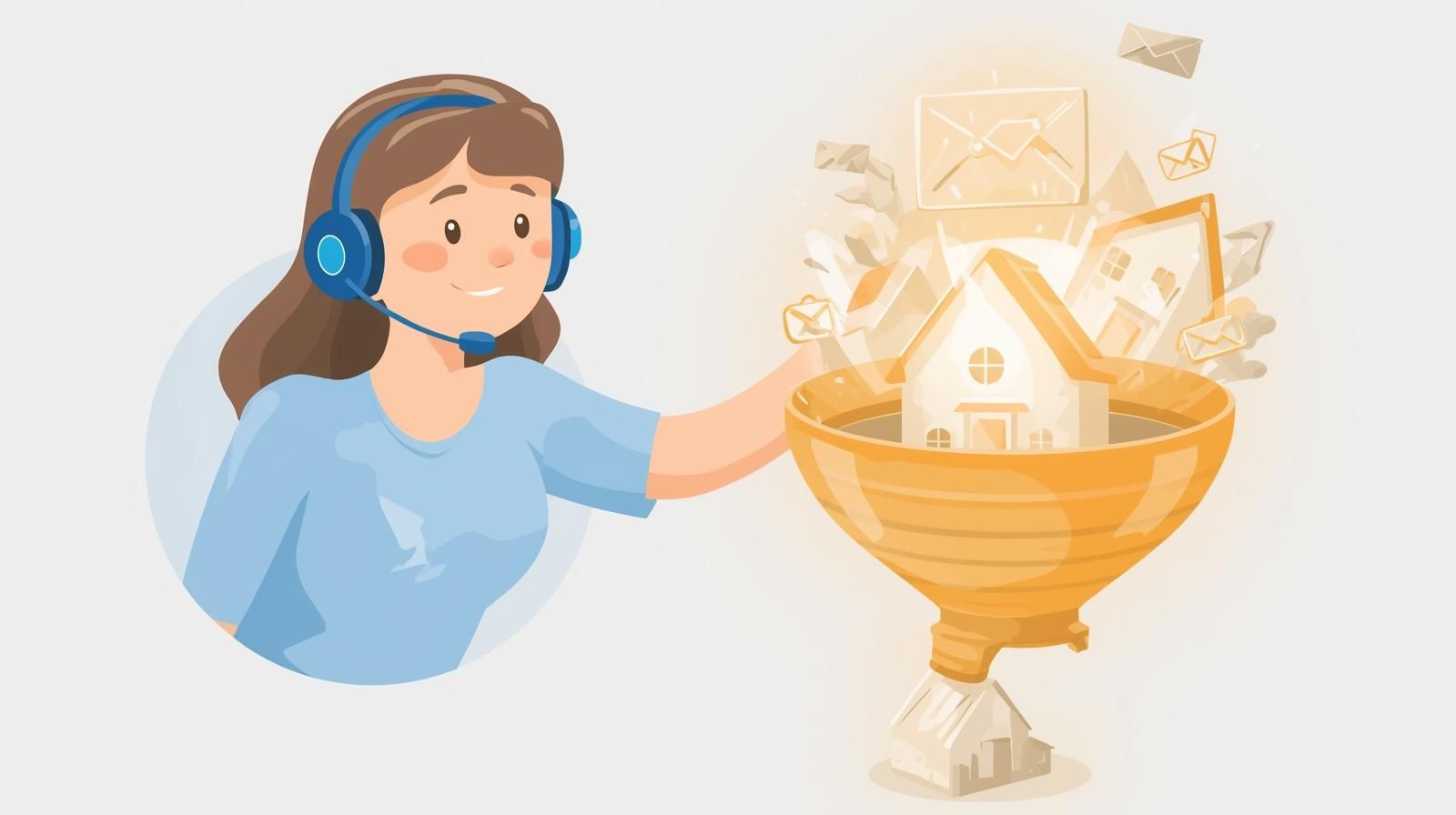 A virtual assistant managing lead generation tasks for real estate agents.