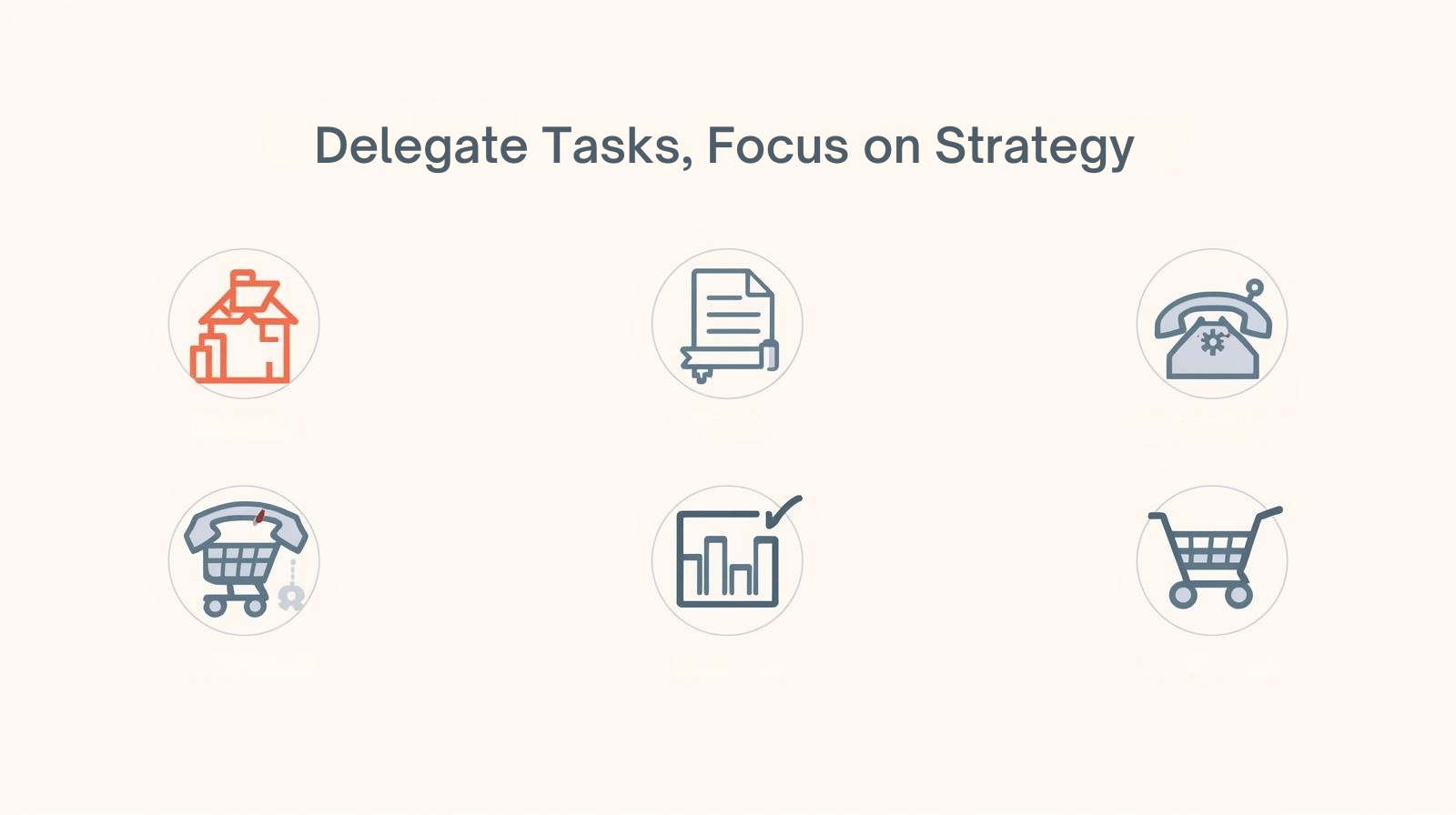 A visual representation of leveraging virtual assistants for marketing strategies in e-commerce, illustrating various marketing channels.