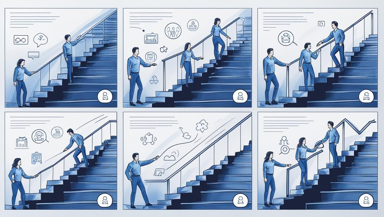 A visual representation of long-term growth benefits from virtual assistants.