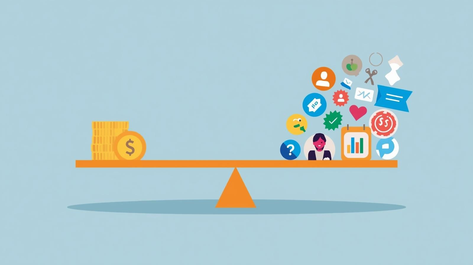 An illustration comparing full-time and part-time options for ecommerce virtual assistants.